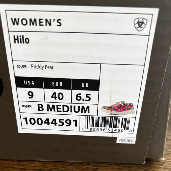 NWT Ariat Women's Hilo Prickly Pear Cactus Floral Slip-On Shoes Size 9 - Picture 9 of 9